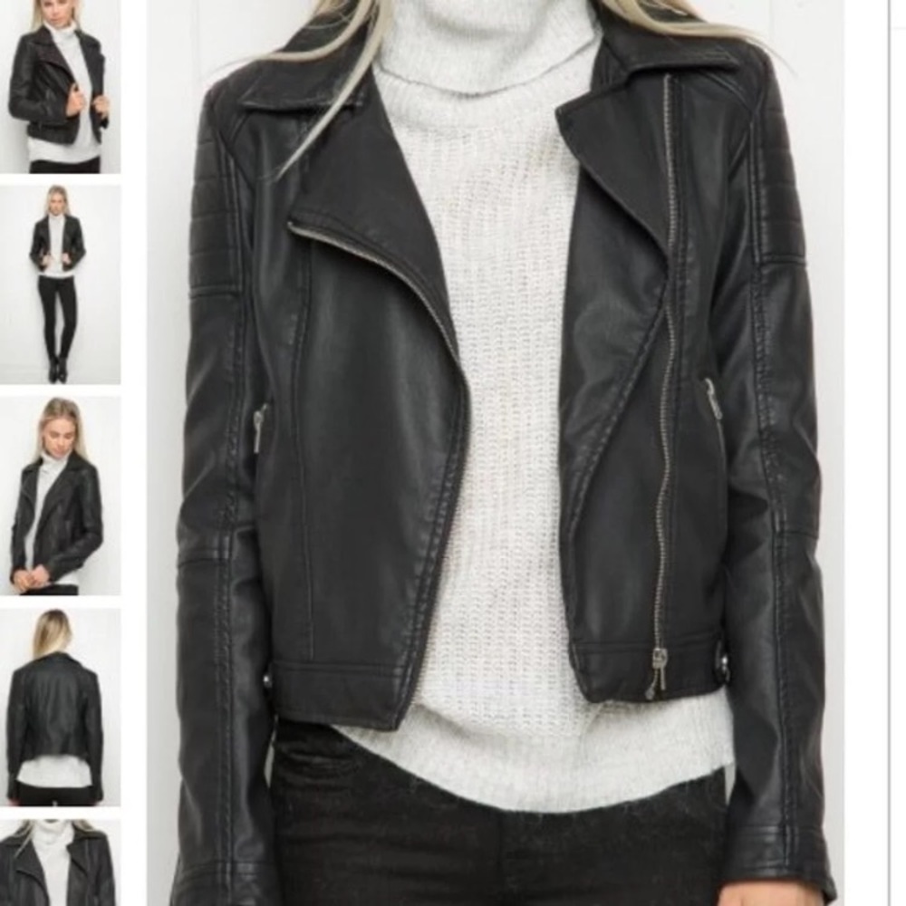 Brandy Melville leather jacket